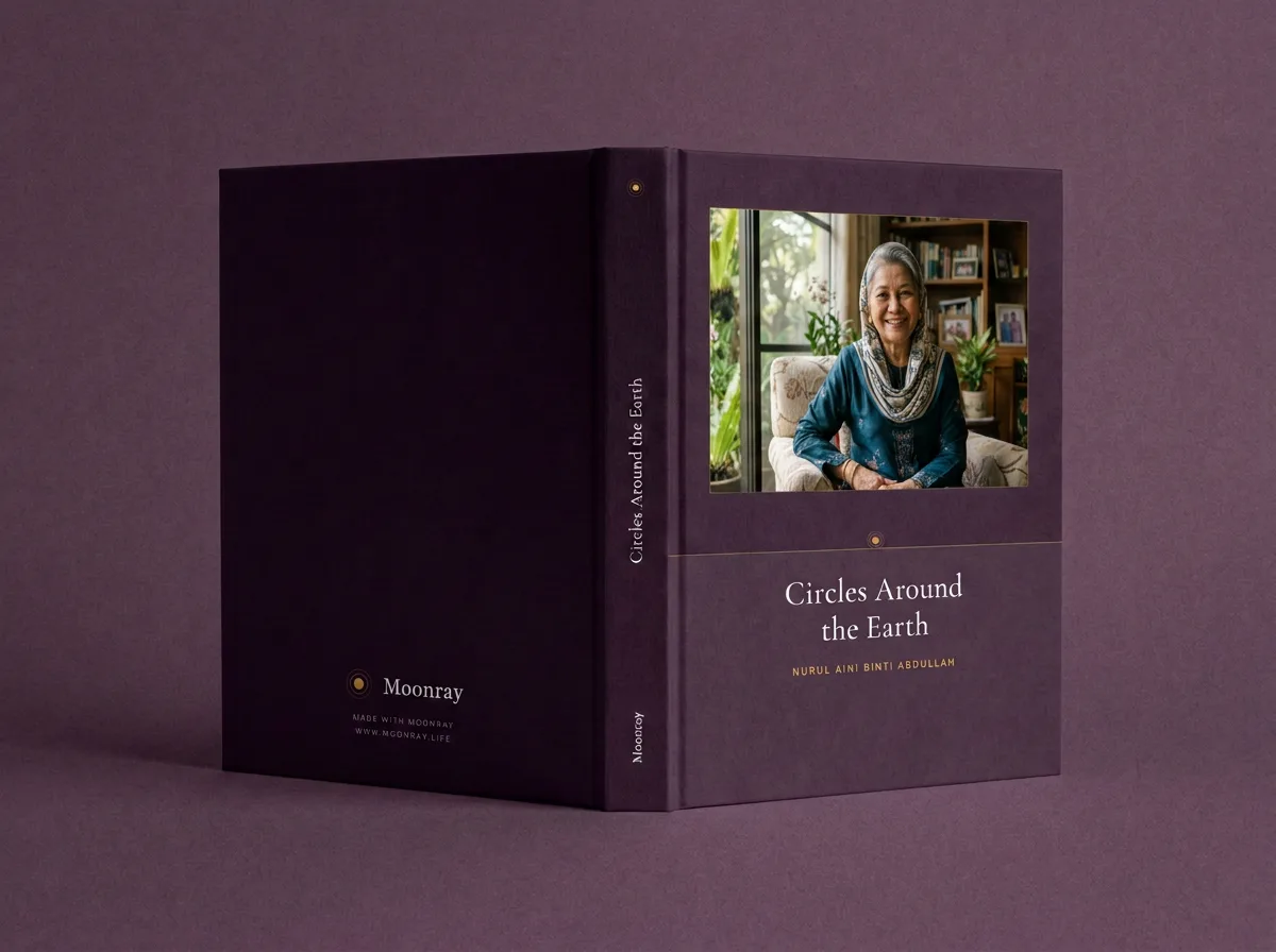 A Moonray hardcover with a portrait of the storyteller on the front cover